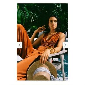 Anthropologie Rust Orange Dress